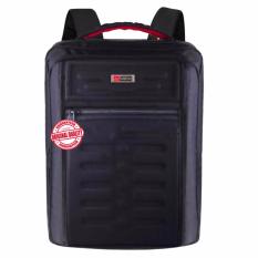 Gress Emboss Tas Ransel Backpack Multy Fungsi - Hitam