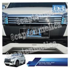 Aksesoris Mobil Grill Depan New Rush 2015 2016 2017 Grill Depan New Terios List Grill Depan Front Grille Trim Chrome Garnish Lis List Chrome Krom Silver Bemper Bumper Depan Headlamp Head Lamp List Depan Asesoris Mobil Acesoris Mobil Rush Terios