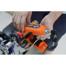 Griplock Caps-Lock Grip Handle - Kunci Gembok Pengaman Stang Motor Anti Maling - Orange