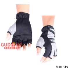 Gudang Fashion - Sarung Tangan Jari Terbuka - Hitam Abu