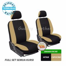 Gudang Leather Sarung Jok Mobil Avanza 2008 (Hitam - Capucino) - OSCAR