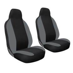 Gudang Leather Sarung Jok Mobil Daihatsu Sigra (Hitam-Abu2) / Bahan Ferari