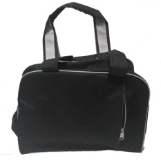 Gym Sport Bag Organizer Tas sepatu olahraga shoes olah raga tenis basket badminton fitnes senam futsal aerobic - Black lis Abu