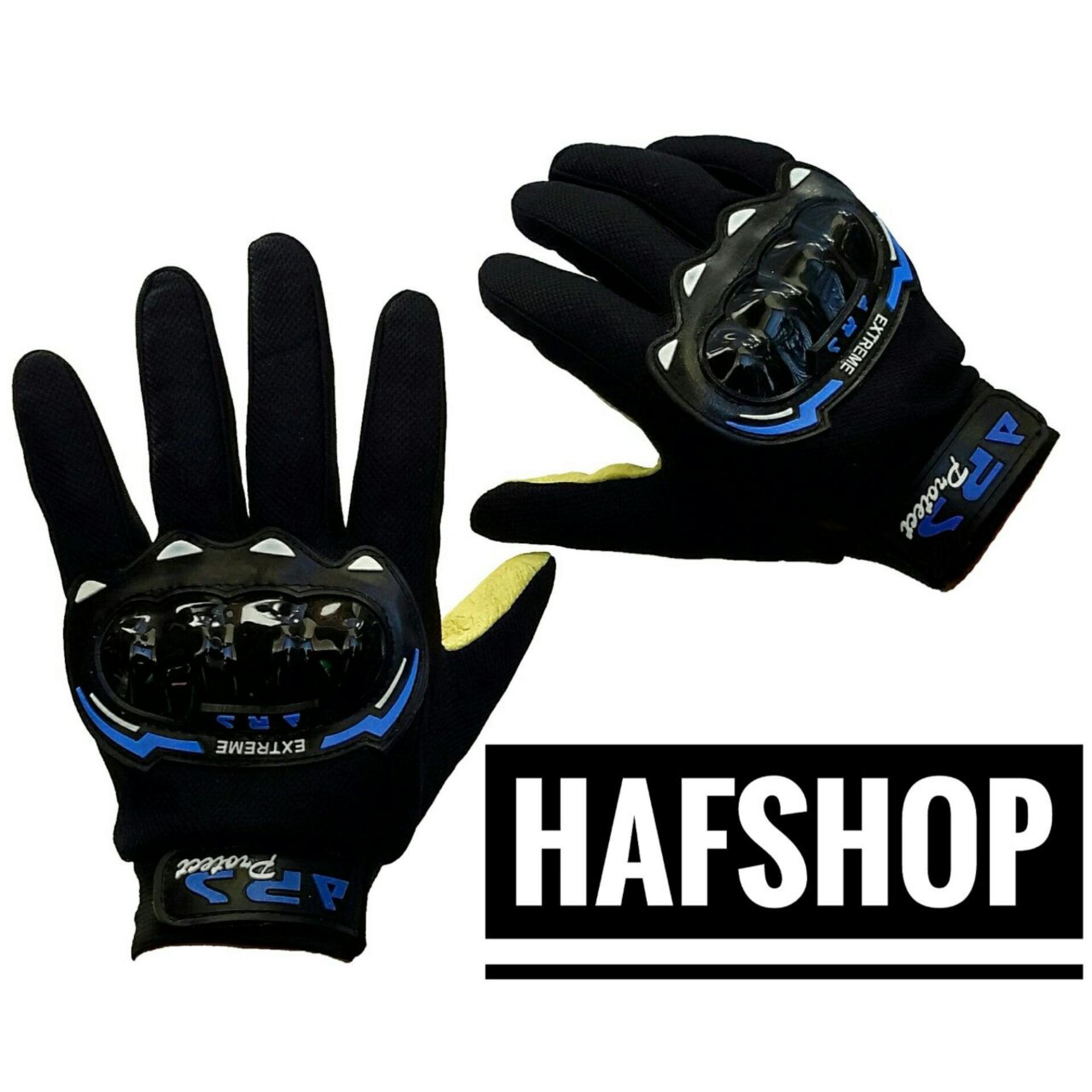 Sarung Tangan Motor Racing Bike Flexibel FULL Gloves Elastis + Batok Protektor