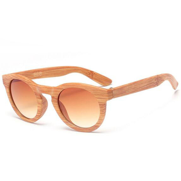 Handmade Retro Wooden Frame Sunglasses Polarized Kacamata Reflektif Warna-warni Lensa Pria/Wanita Kayu Sunglasses (Brown)