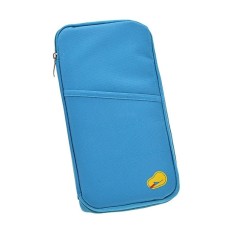Happycat Fashion Travel Fabric Credit Card Ticket Passportholder Case Cover Wallet Purse Bag Zip Clutch Tote Pocket Handbag014217_Bl