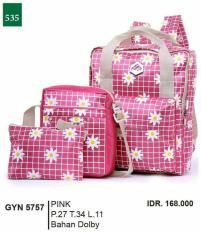 Harga Diskon Tas gendong sekolah anak wanita 3paket-tas anak model bunga GF cantik
