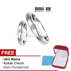 Harmard - Cincin Exclusive dengan USA Diamond untuk Nikah / Kawin / Tunangan - Model 805