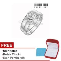 Harmard - Cincin Exclusive dengan USA Diamond untuk Nikah / Kawin / Tunangan - Model 807