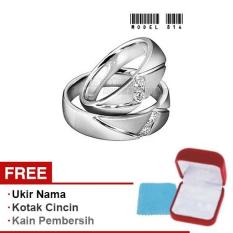 Harmard - Cincin Exclusive dengan USA Diamond untuk Nikah / Kawin / Tunangan - Model 814