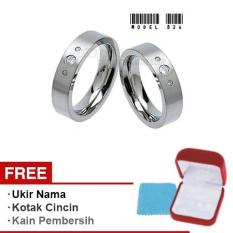 Harmard - Cincin Exclusive dengan USA Diamond untuk Nikah / Kawin / Tunangan - Model 824