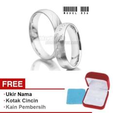 Harmard - Cincin Exclusive dengan USA Diamond untuk Nikah / Kawin / Tunangan - Model 836