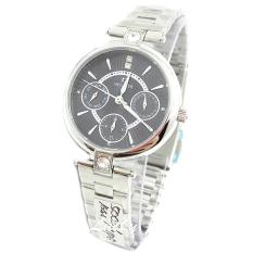 Hegner - H5003L - Jam Tangan Wanita - Stainless Steel - Silver Hitam