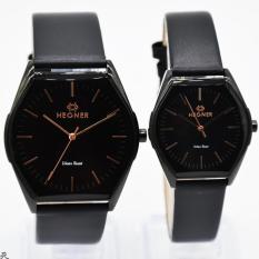 Hegner HGR407GZ Original Watch - Jam Tangan Couple Casual - Leather Strap - Body Stainless