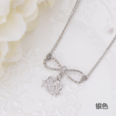 HelloKitty Busur Kalung Klavikula Angin Nasional Perempuan Versi Jepang atau Korea Siswa