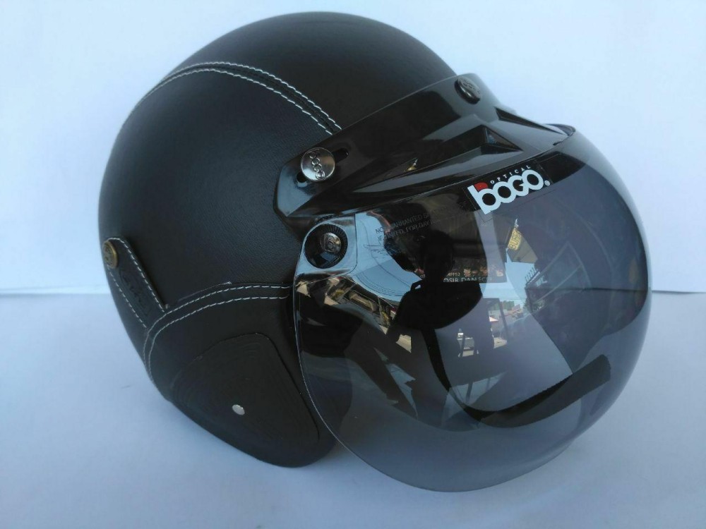 Helm bogo dewasa hitam polos