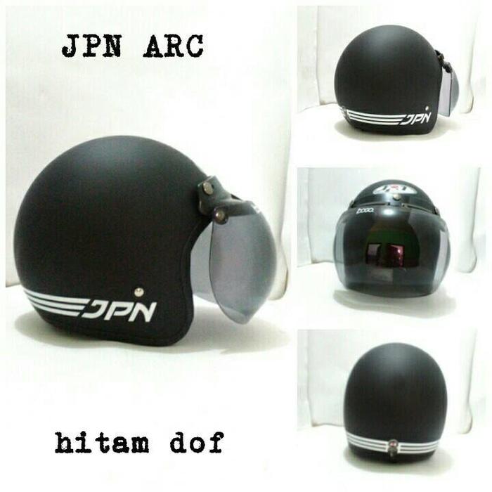 Moe Moe Helm Bogo Retro SNI JPN ARC / Hitam / Dof