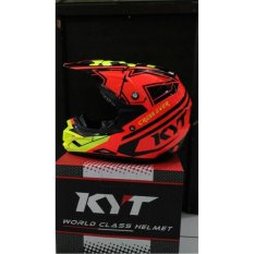 helm full face KYT Cross Over Super Fluo series