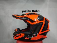 HELM GM CROS SUPER CROSS MOTIF TRACKER ORANGE FLUO