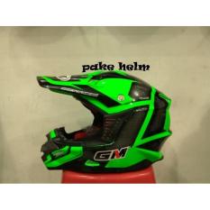 HELM GM SUPER CROSS MOTIF TRACKER GREEN FLUO FULL FACE CROS