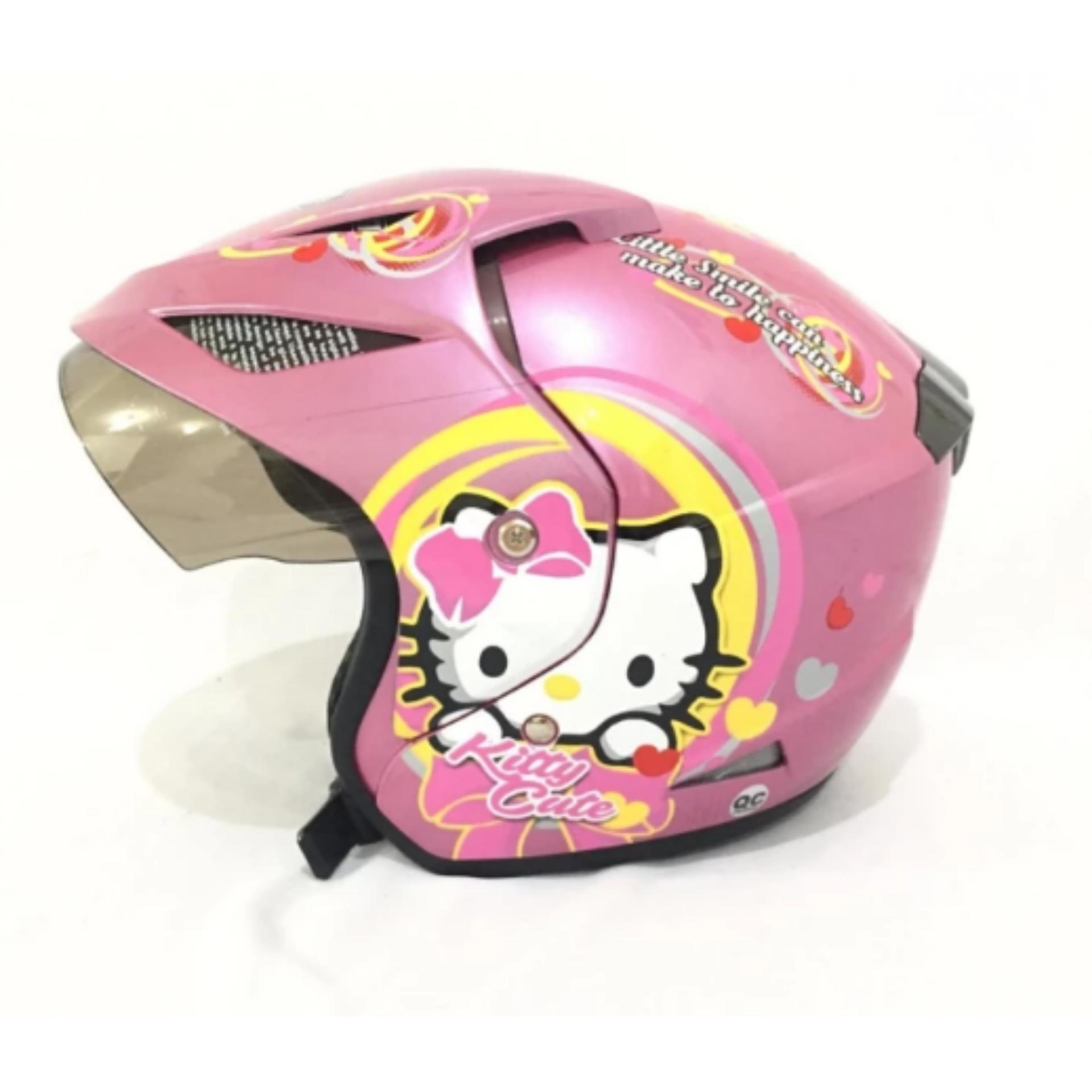 Helm /  Helmet Dewasa Kitty Cute Pink