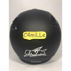 Helm INK CX 22 Solid Black Matt Half Face Hitam Dop Original