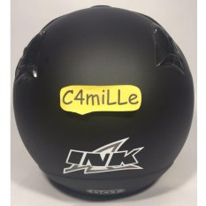 HELM INK CX 22 SOLID BLACK MATT HALF FACE HITAM DOP ORIGINAL