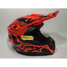 HELM JPX CROSS X12 RED FLUO GLOSS BLACK TRAIL SUPER CROSS