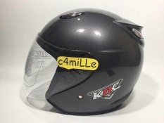 HELM MODEL INK CENTRO GUN METAL HALF FACE KNC MURAH