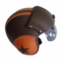 Helm Retro Pilot Pet Visor Limited Edition - Kombinasi