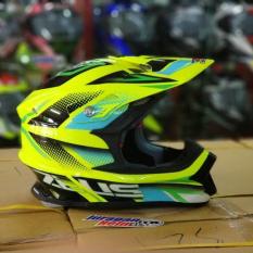 Helm Zeus Adventure Z912 AF3 Fluo Yellow / Black / Green (Fiber glass) Original