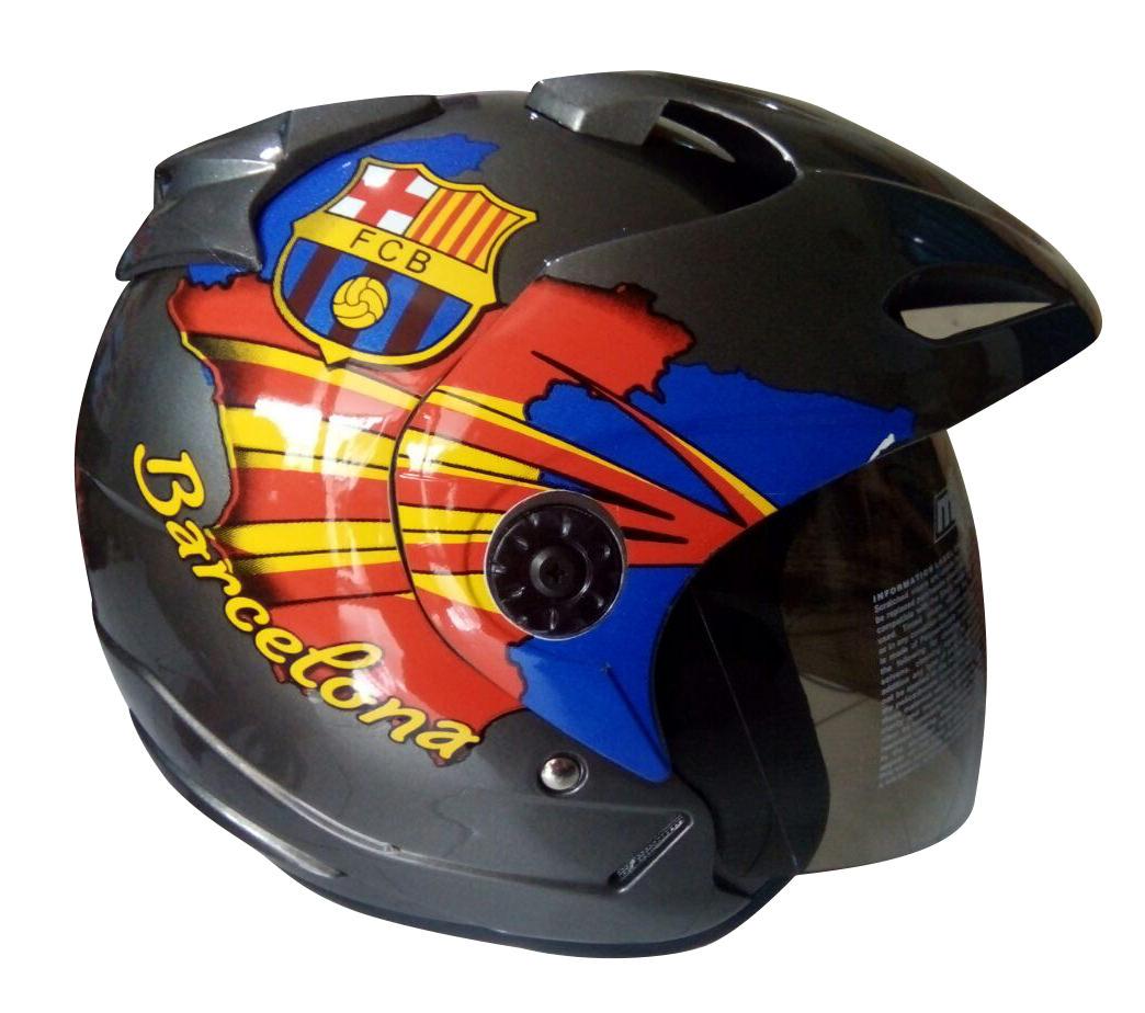 Helmet Club Bola Sudah SNI Warna Grey