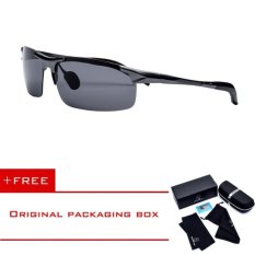 HEPIDEM 2017 New Men Aluminum Polarized Sunglasses Sports Outdoor Cycle Sunglasses Women Mirror Fishing Driving Night Vision Cycling Cool Sun Glasses with original box case H8177