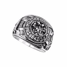 Hequ House Of Cards Cincin Frank S Cincin Vintage Retro Antik Perhiasan Emas dan Perak untuk Pria-Intl