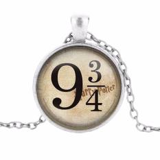 Hequ Baru Chic dan Kualitas Tinggi Panas Campuran Perhiasan Harry Potter 9 And Three Perempat Kali Kaca Diamond Sweater On Kalung Rantai Perunggu-Internasional