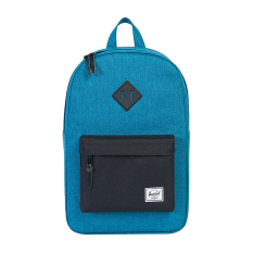 Herschel Heritage Mid-Volume Classic Backpack - Petrol Crosshatch-Black-Black Rubber