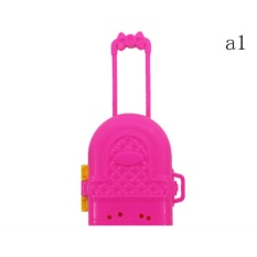 High Quality 2 Pcs Cute Travel Suitcase Luggage Case Trunk For Girl Doll House Gift A1 - intl