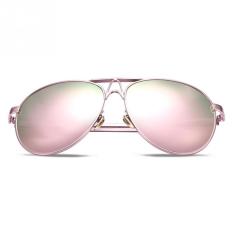 Tinggi Kualitas Baru Pria Sunglasses Fashion UV400 Perlindungan Optik Bingkai Logam PC Ruang Lensa Kacamata Emas Warna Pink