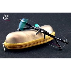 TINGGI KUALITAS Rimless Frameless Tuan-tuan Lapisan Antireflective Non Bulat Kacamata Baca + 2.00