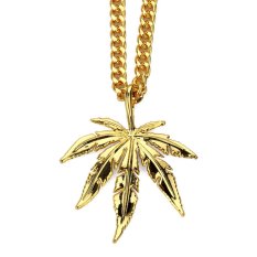 Hip Hop Street Dance Daimler Kalung Perhiasan Hot 18 K Berkualitas Lempengan Emas Liontin-Intl