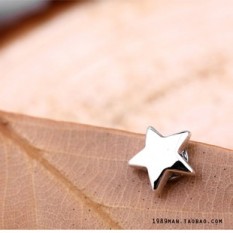 Hitam Lima Sudut Bintang Magnet Magnet Anting Anting