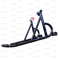 Hitam - Aksesoris Motor Paddock Siku Belakang Standar Standard Motor Cbr 150 R R15 MT25 Ninja Satria RR 150 250 Smash Phulsar 200 Vixion Byson Tiger Revo Megapro Scorpio Z Supra Fit Xabre Z250 KTM RC 250 RX King Berdiri Diri Stand Pad Dock Pedok Padok