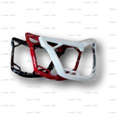 Hitam - Aksesoris Motor Yamaha New Jupiter MX King 150 List Lis Cover Headlamp Lampu Batok Head Lamp Depan Motor Asesoris Motor Acessoris Motor MXKing Mx King