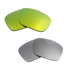 Hkuco Mens Penggantian Lensa untuk Model Holbrook 24 K Emas/Titanium Kacamata-Intl