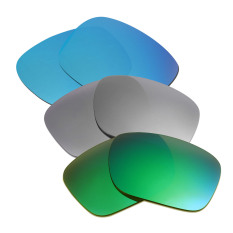 Hkuco Mens Penggantian Lensa untuk Model Holbrook Blue/Titanium/Emerald Green Kacamata-Intl