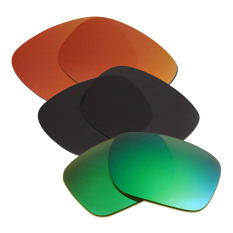 Hkuco Mens Penggantian Lensa untuk Model Holbrook Merah/Hitam/Emerald Green Kacamata-Intl