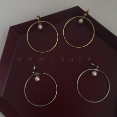 HM Kepribadian Geometris Lingkaran Anting-Anting Mutiara Anting Anting