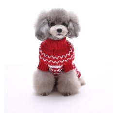 Liburan Meriah Natal Xmas Akrilik Peliharaan Sweter untuk Anjing Natal Kostum MYD01 Biru S Warna: MYD014 Merah Ukuran: XXL-Internasional