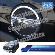 Aksesoris Mobil Honda BRV BR-V Luxury - Model Elegan Cover Pelindung Tank Tutup Tangki Bensin Mobil Crome Krom Silver Garnish Luxury Asesoris Mobil Acesoris Mobil BRV BR-V