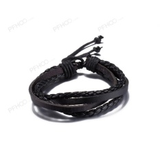 Hot Fashion Malaysia Fashion Retro Kulit Gelang Kulit Sapi FSH160-Intl
